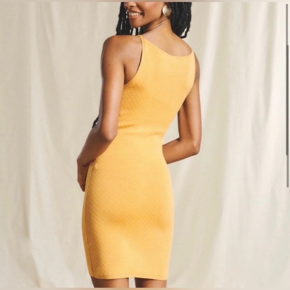 Abercrombie & Fitch Jacquard Mini Bodycon Sweater Dress Medium Tall - Picture 3 of 6